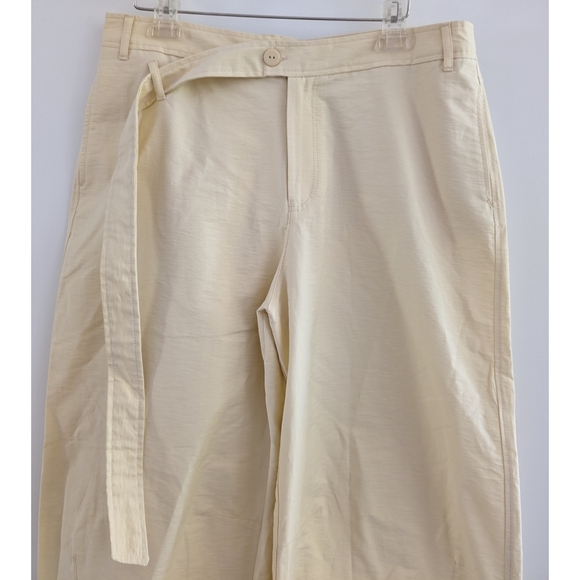 Zara Barrel Leg pants with asymmetrical belt - Picture 5 of 12